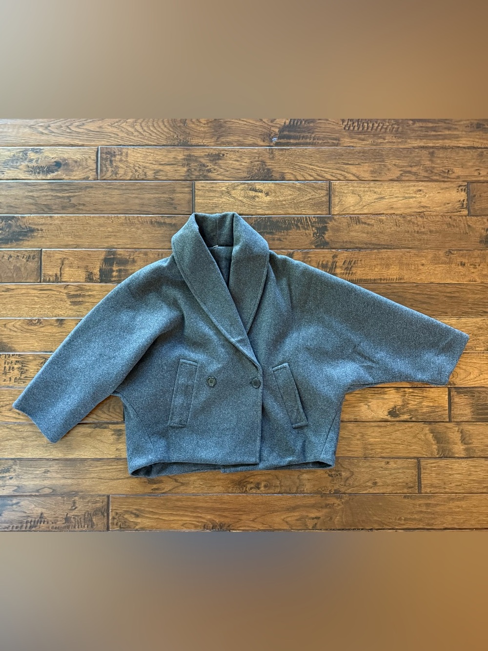 Commence tweed pockets loose coat